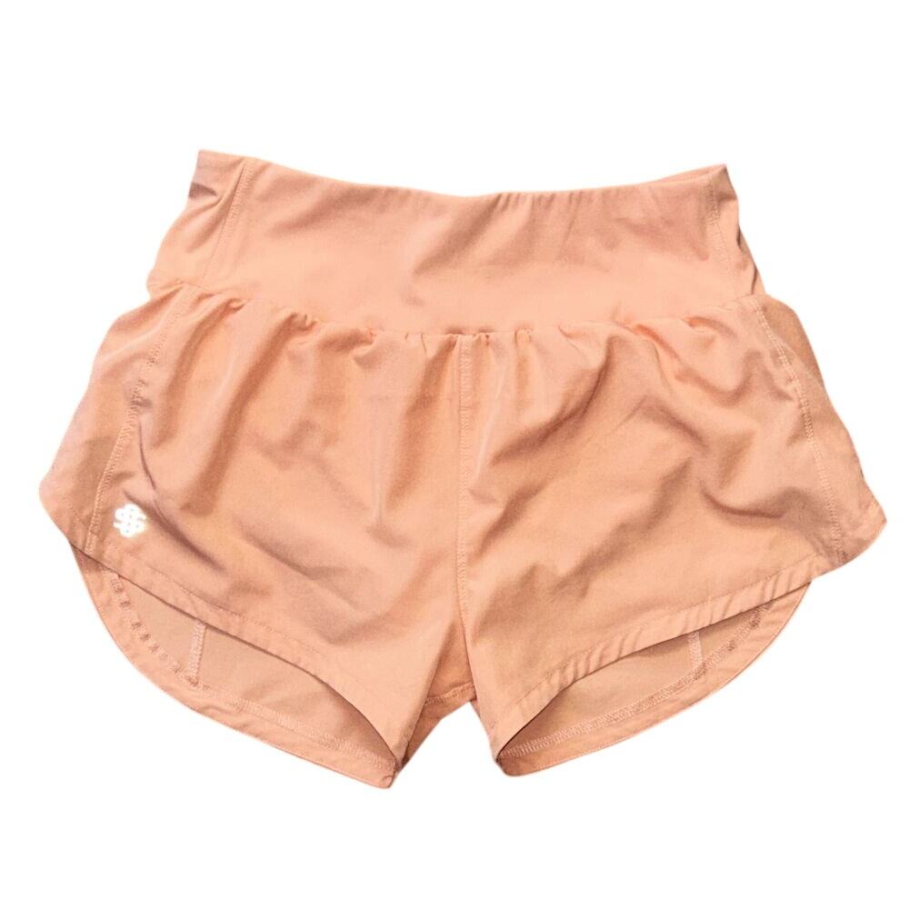 Simply Southern Peach Lined Tech Running Shorts Women's Small